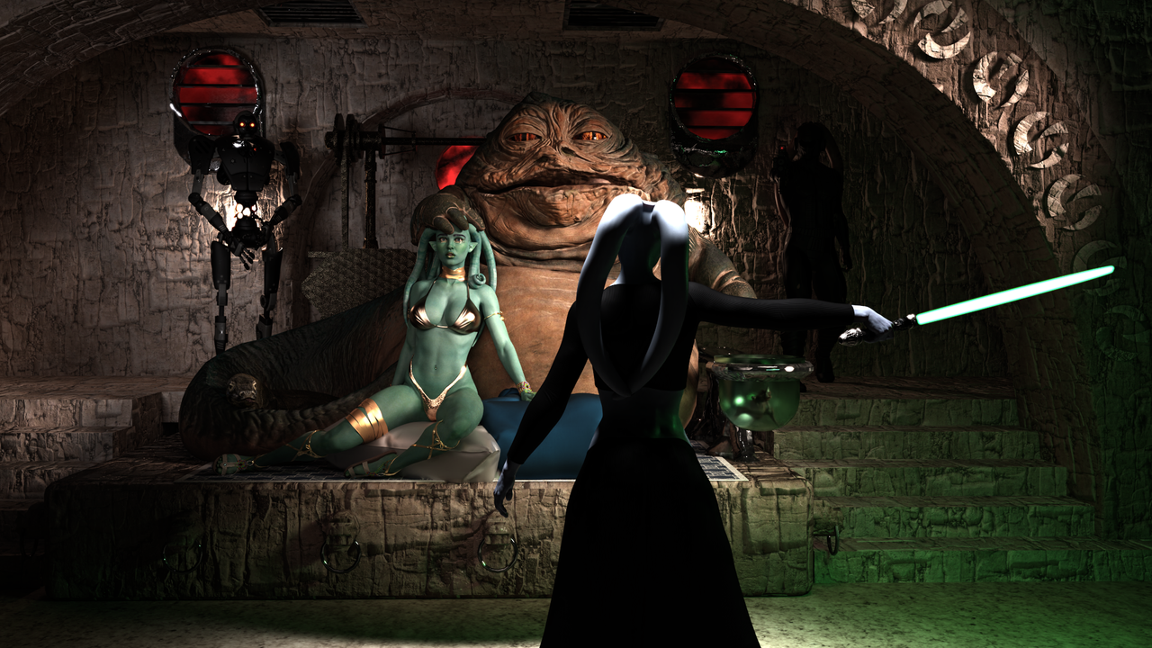 Jabaduhut Confronted by a Powerful Jedi